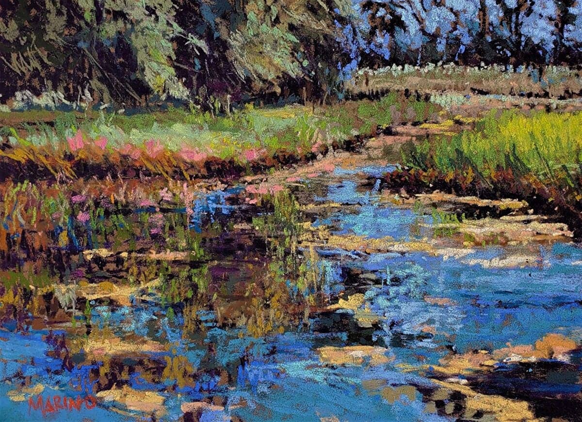'On the Shore,' a pastel by Maria Marino