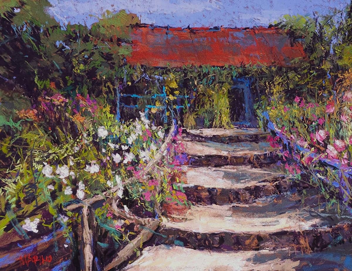 'The Artist's Atelier,' a pastel by Maria Marino
